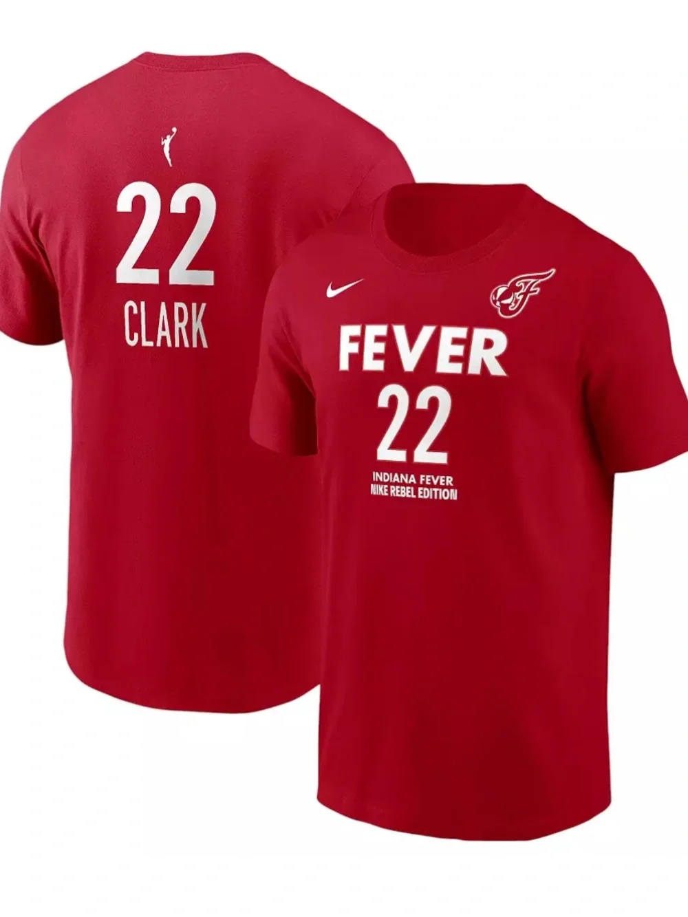 NEW❤️🏀Nike Rebel Red Indiana Fever Caitlin Clark #22 tee women’s